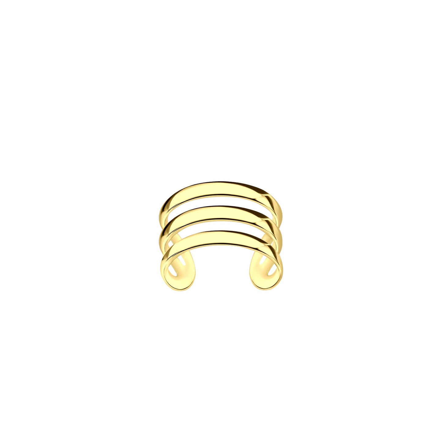 Triple Line Ear Cuff | 925 Sterling Silver 14K Gold Plated Waterproof - Brazale - T