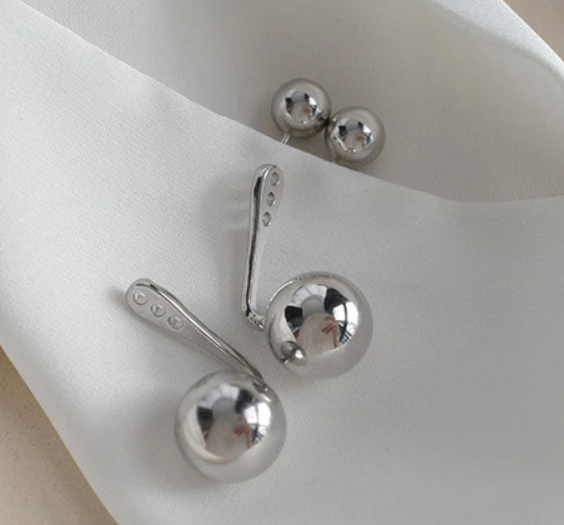 Orbit Double Ball Earrings | 316L Stainless Steel Gold