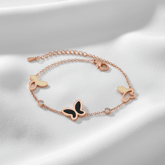Butterfly Chain Bracelet | 316L Stainless Steel Waterproof - Brazale - T