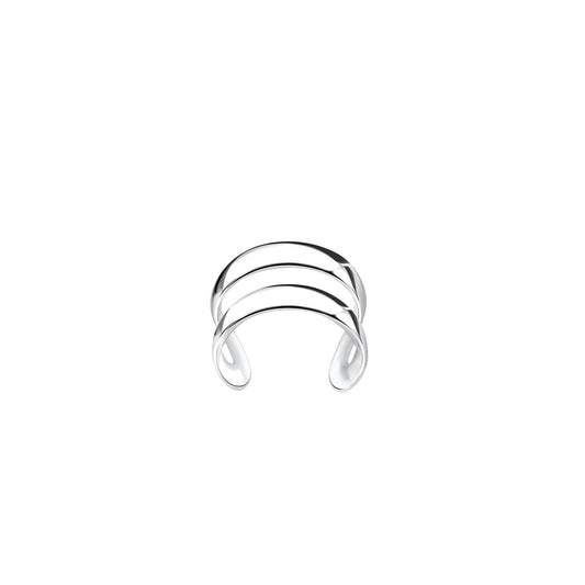 Double Line Ear Cuff | 925 Sterling Silver Waterproof No Piercing - Brazale - T