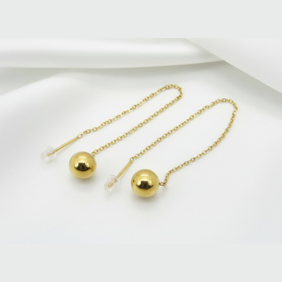 Emma Chain Drop Earrings | 316L Stainless Steel Waterproof - Brazale - T
