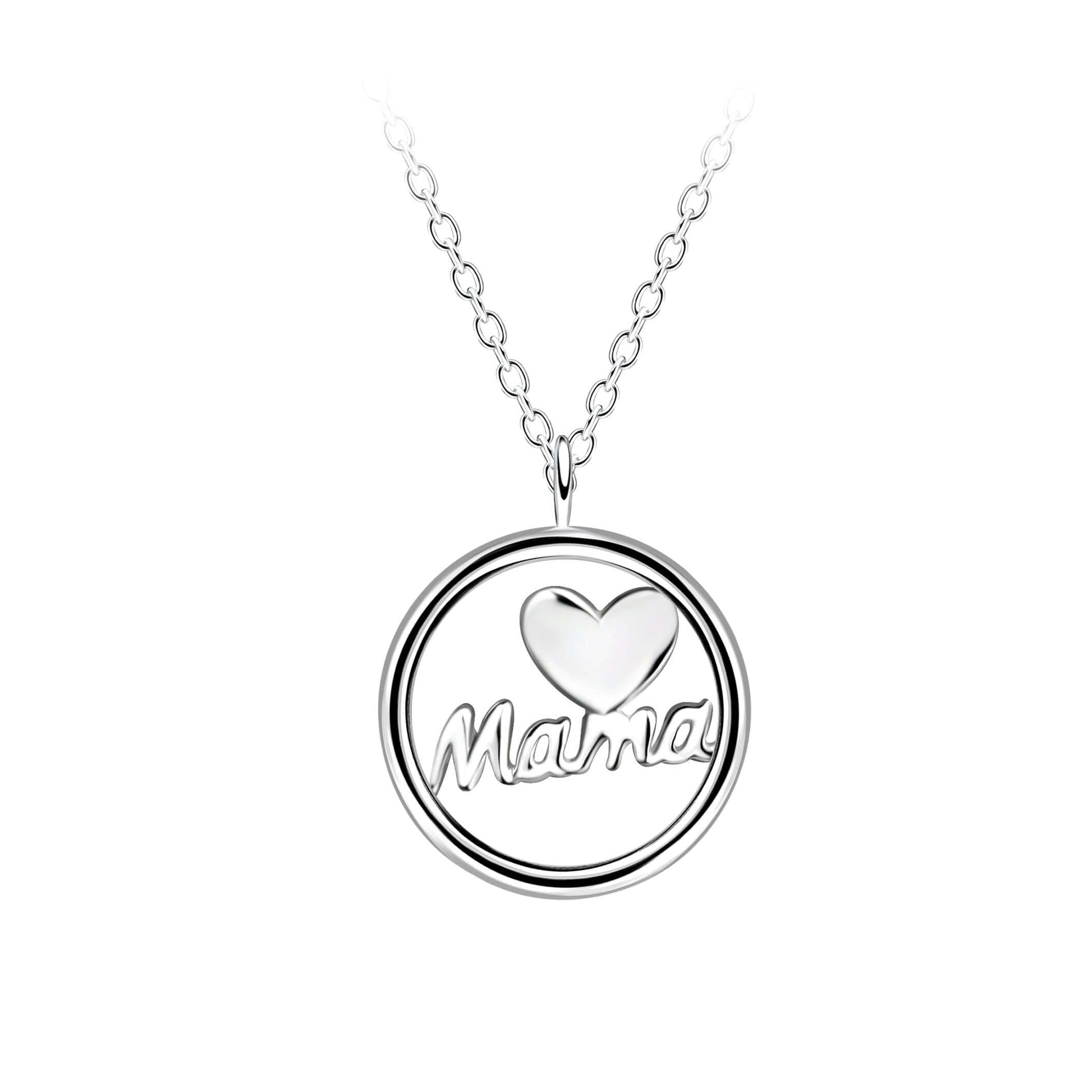 Mamá Sterling Silver Pendant Necklace | 925 Anti - Tarnish - Brazale - T