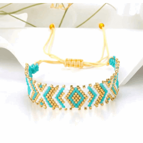 Paloma Weave Bracelet | Miyuki Beads | Handcrafted - Brazale - T