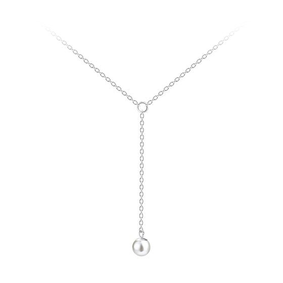 Pearl Chain Necklace | 925 Sterling Silver Waterproof 6mm - Brazale - T