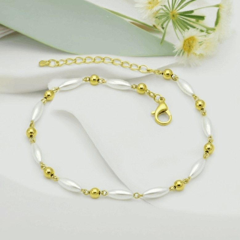 Perla Bead Bracelet | 316L Stainless Steel Waterproof Satin Finish - Brazale - T
