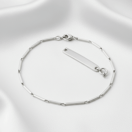 Sleek Link Chain Bracelet | 316L Stainless Steel Waterproof - Brazale - T