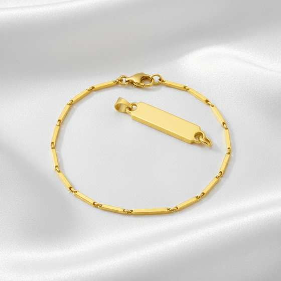 Sleek Link Chain Bracelet | 316L Stainless Steel Waterproof - Brazale - T
