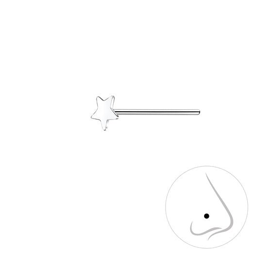 Star Nose Stud | 925 Sterling Silver 14k Gold Plated - Brazale - T