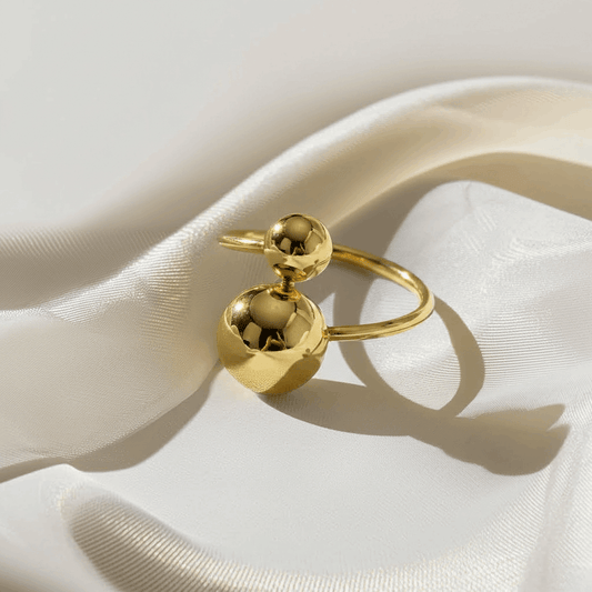 Stella Ball Adjustable Ring | 316L Stainless Steel Waterproof - Brazale - T