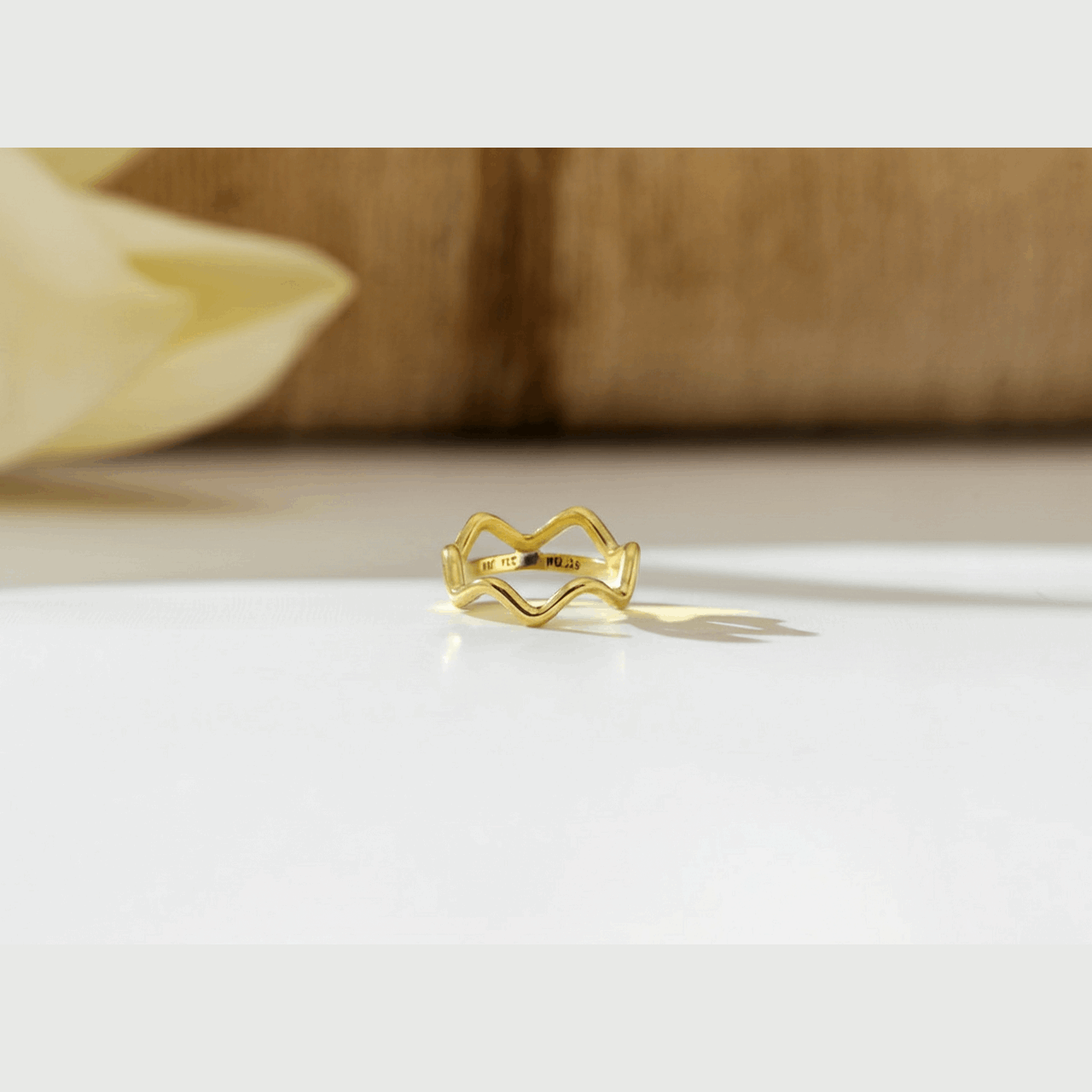 Twisted Band Ring | 316L Stainless Steel Waterproof Adjustable - Brazale - T