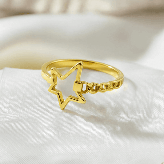 Yildiz Star Ring | 316L Stainless Steel Waterproof Celestial - Brazale - T
